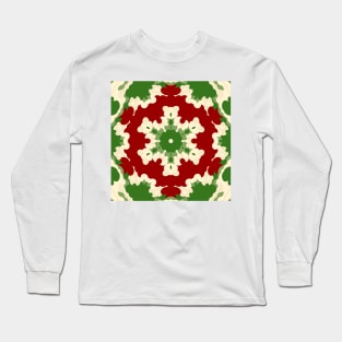 Retro Festive Mandala Long Sleeve T-Shirt